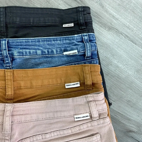Billabong Jean Short Bundle, 4 pairs total - Picture 2 of 9